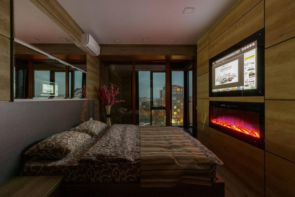 City Center. Panoramic Windows. Fireplace. Kisinyov Kültér fotó